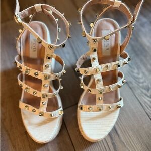 Steve by Steve Madden Studded Wedges